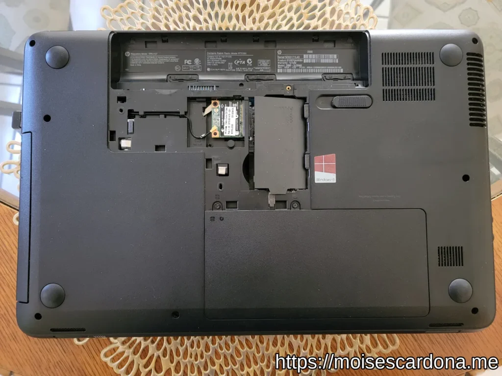 Removing the Hard Disk Drive in the HP 2000-2c20NR Laptop 04