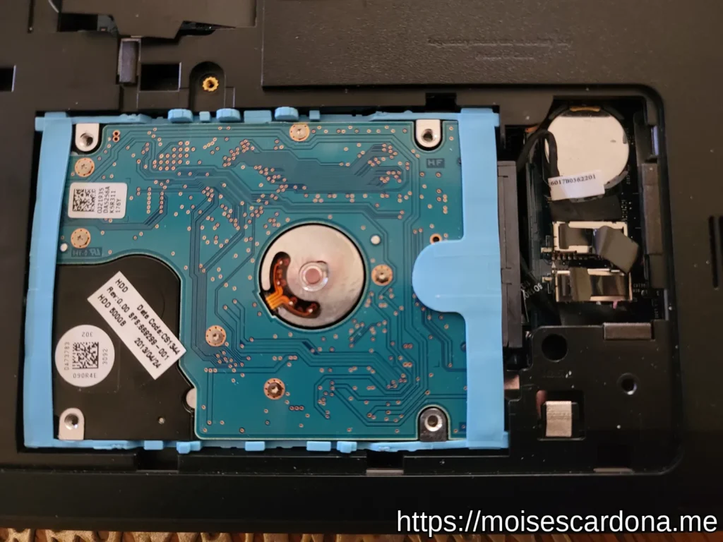 Removing the Hard Disk Drive in the HP 2000-2c20NR Laptop 07