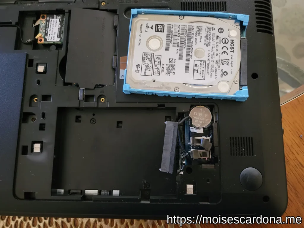 Removing the Hard Disk Drive in the HP 2000-2c20NR Laptop 08