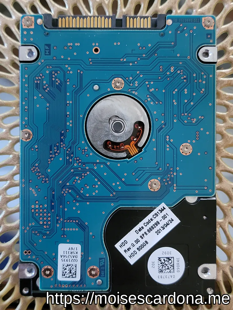 Removing the Hard Disk Drive in the HP 2000-2c20NR Laptop 13