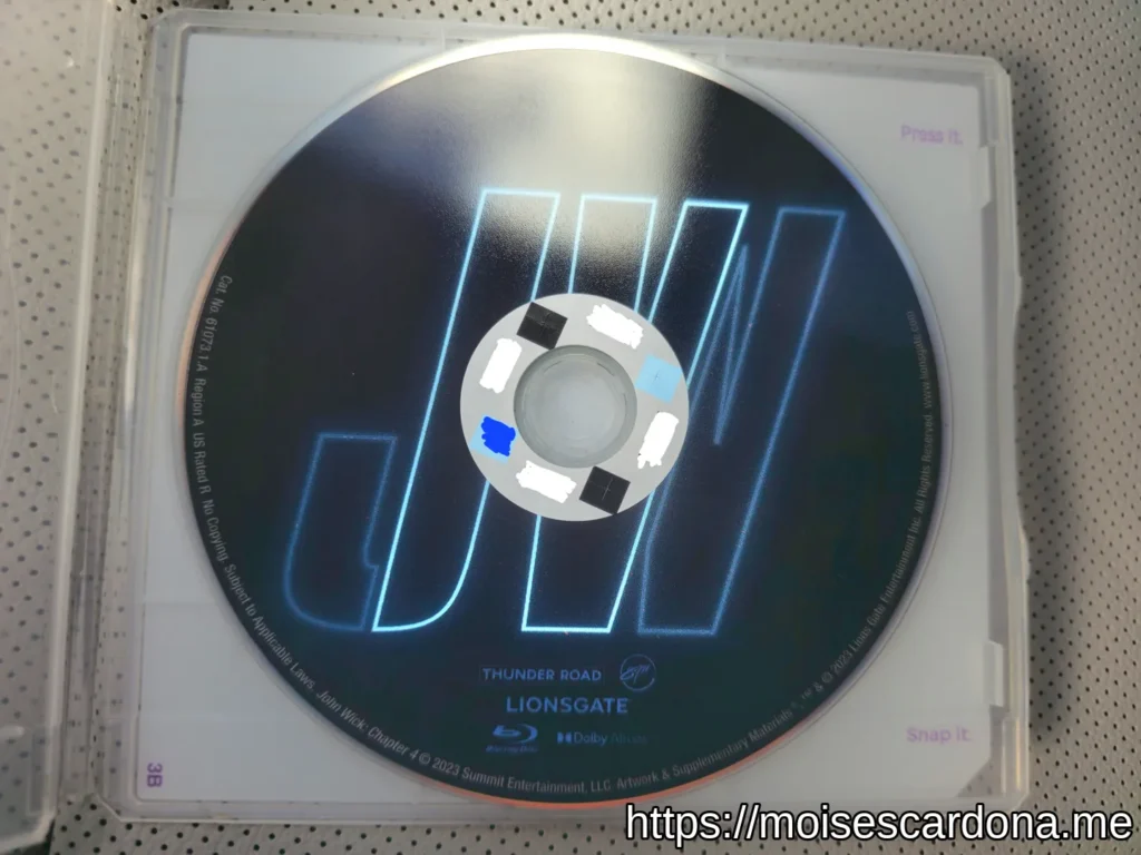 John Wick 4 Blu-Ray Disc 1