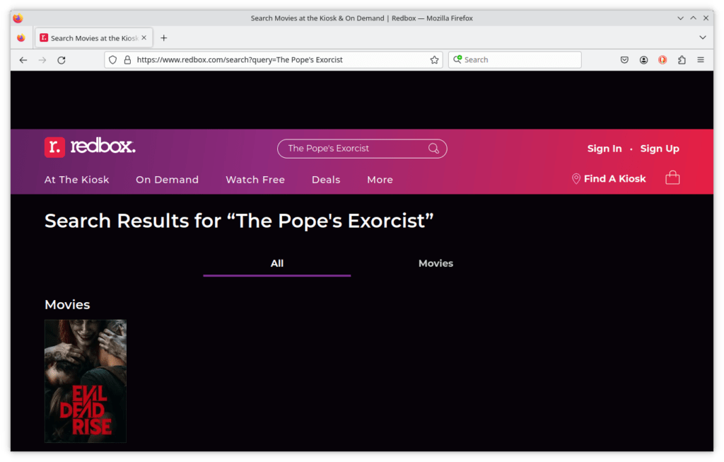 The Pope's Exorcist no disponible en Redbox