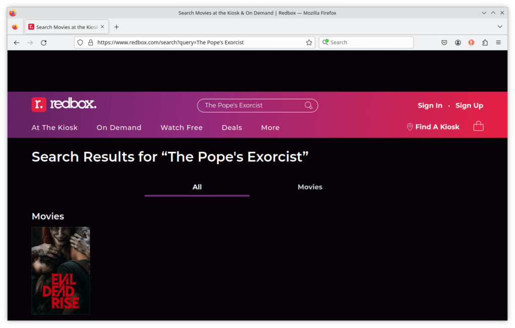 The Pope's Exorcist not available at Redbox