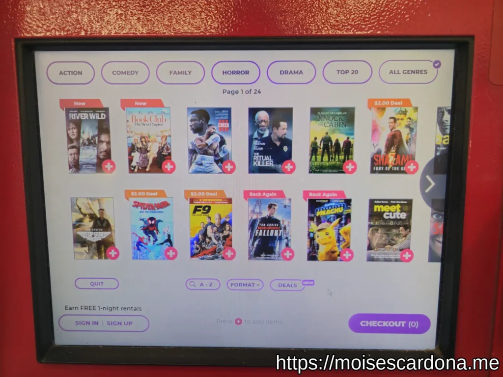 Redbox Coming Soon page removed from kiosk