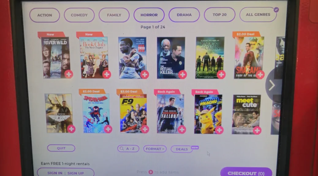 Redbox Coming Soon page removed from kiosk