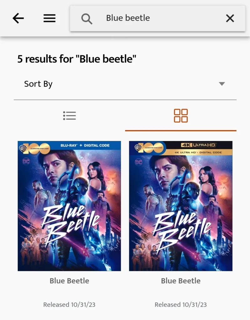 Blue Beetle Blu-Ray and 4K UHD on GameFly