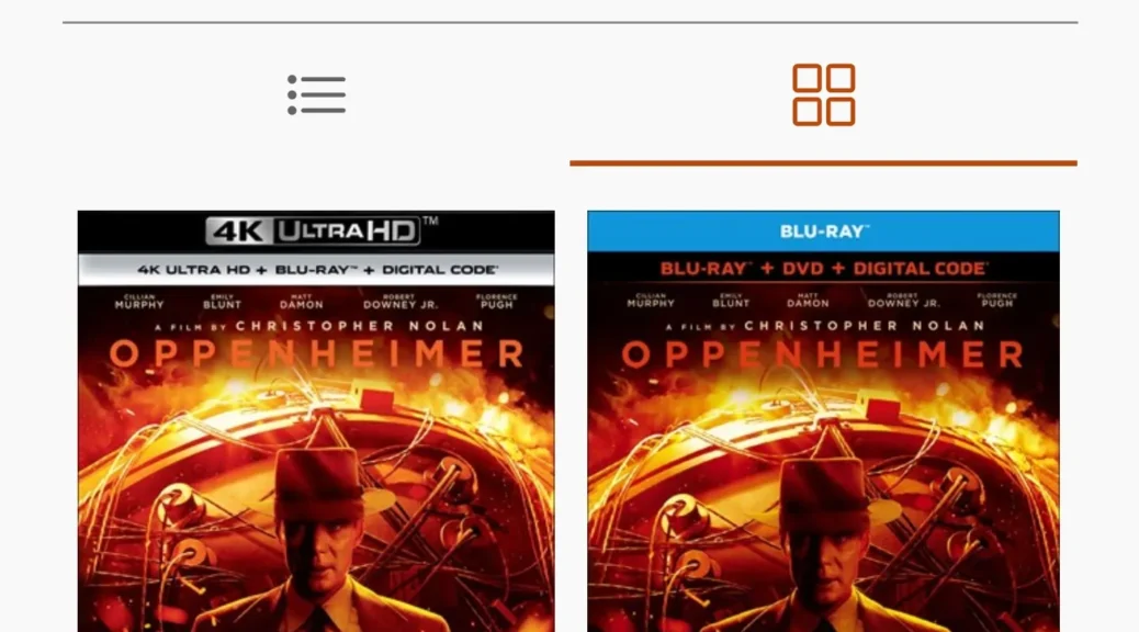 Oppenheimer 2023 Blu-Ray and 4K UHD on GameFly