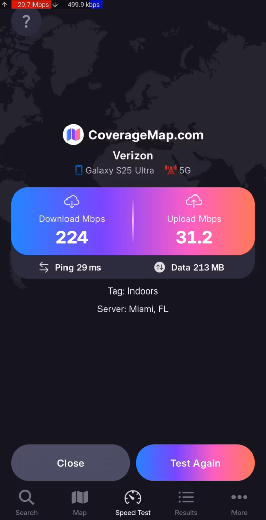Center Hill Verizon eNB 145435 445435 - 8 - Speedtest